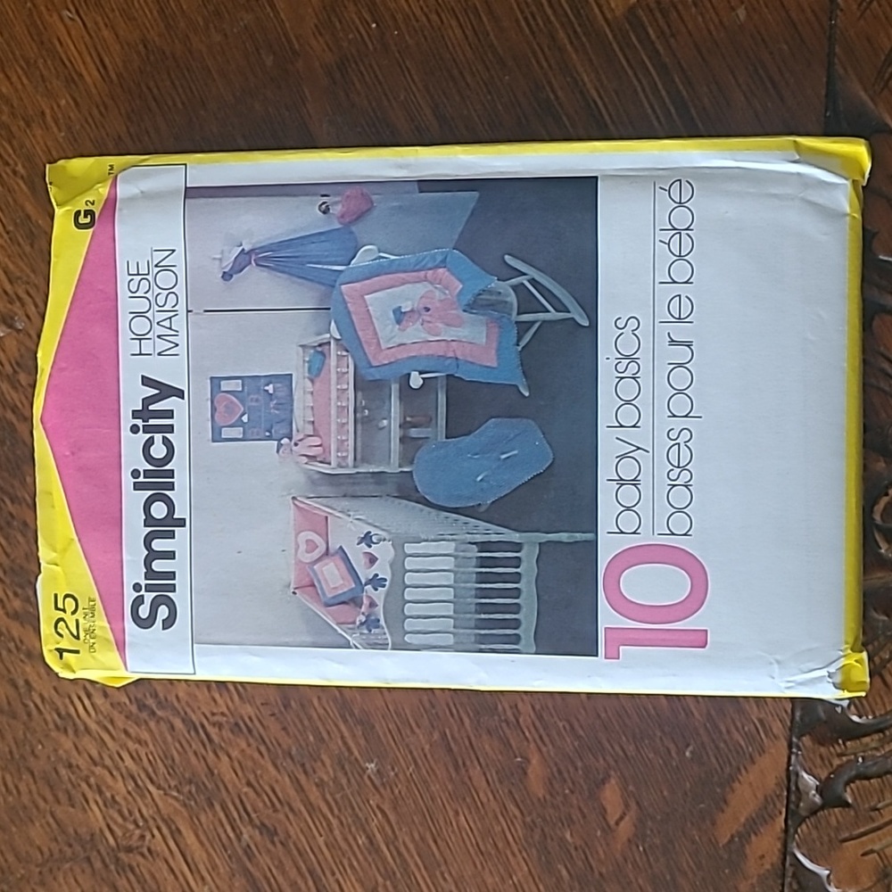 Vintage Simplicity House 10 Baby Basics Sewing Pattern